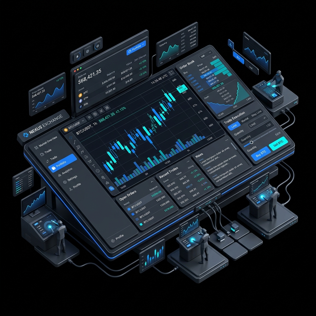 Centralized Crypto Exchange Dashboard